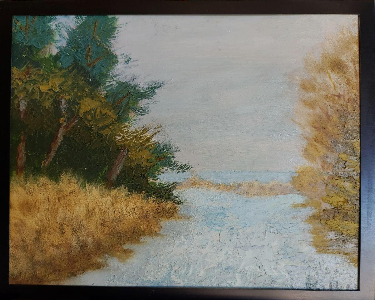 Winter Path 8x10" Oil
