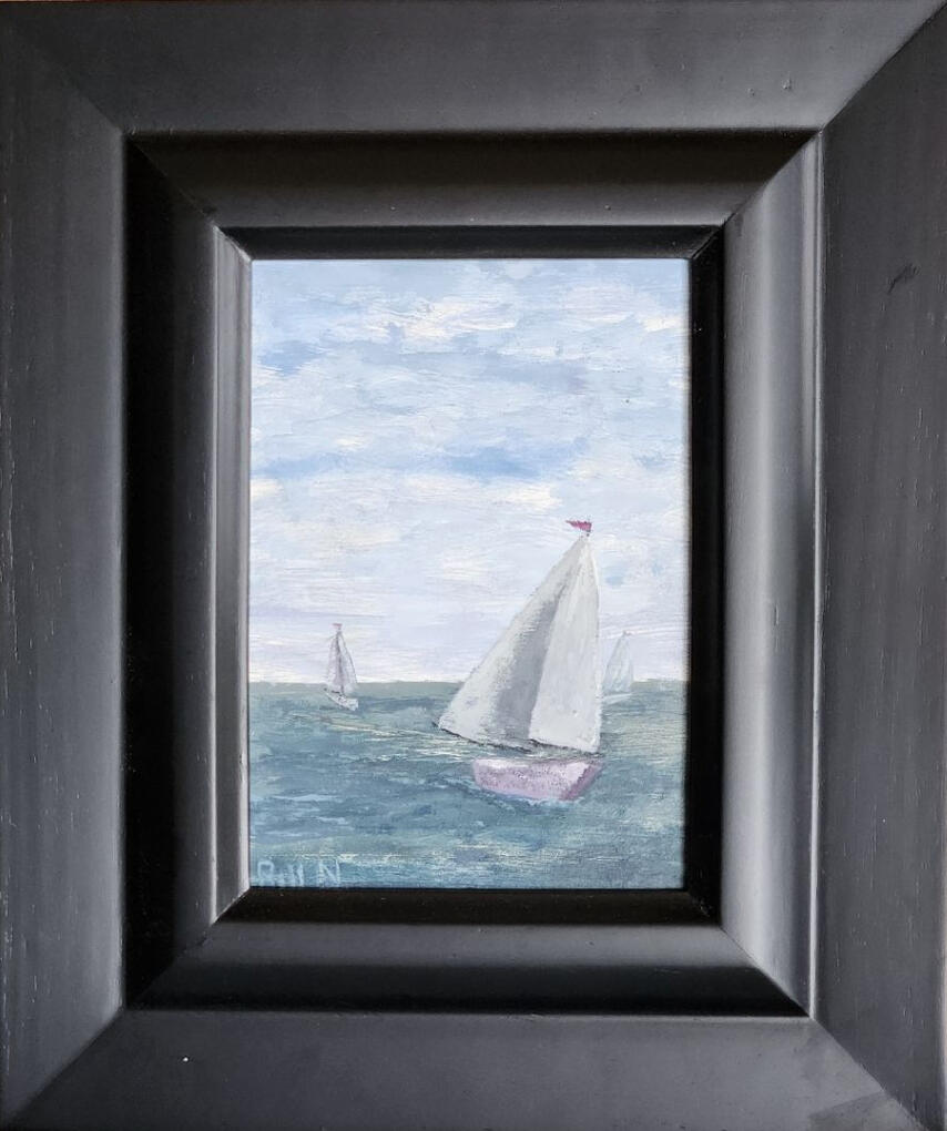 Day on the Bay 10x12" Casein